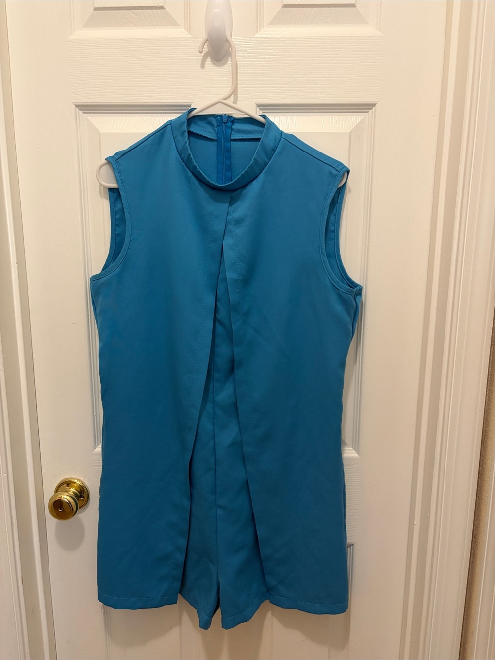 SHEIN Teal Blue Sleeveless Romper